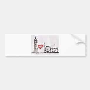 Pegatina Para Coche Amo Londres