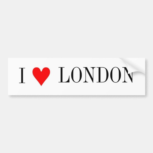 Pegatina Para Coche Amo Londres (Frente)