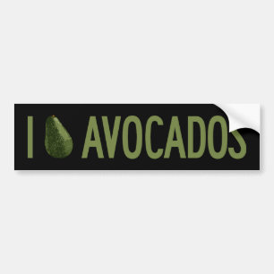 Pegatina Para Coche Amo los aguacates