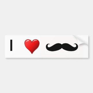 PEGATINA PARA COCHE AMO LOS BIGOTES
