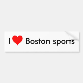 Pegatina Para Coche Amo los deportes de Boston
