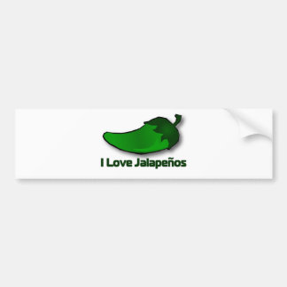 Pegatina Para Coche Amo los Jalapenos