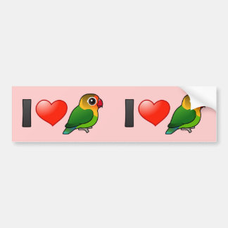 Pegatina Para Coche Amo los Lovebirds de Fischer
