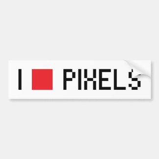 PEGATINA PARA COCHE AMO LOS PIXELES