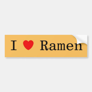Pegatina Para Coche Amo los Ramen
