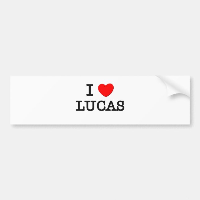 Pegatina Para Coche Amo Lucas (Frente)