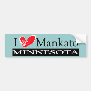 Pegatina Para Coche Amo Mankato Minnesota