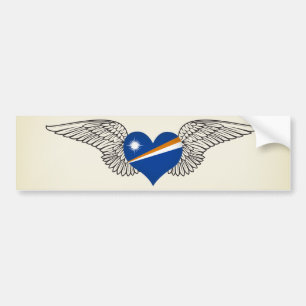Pegatina Para Coche Amo Marshall Islands - alas