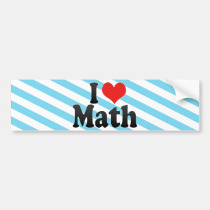 Pegatina Para Coche Amo matemáticas
