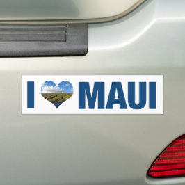Pegatina Para Coche Amo Maui Hawaii Cute Hawaiano