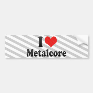 Pegatina Para Coche Amo Metalcore