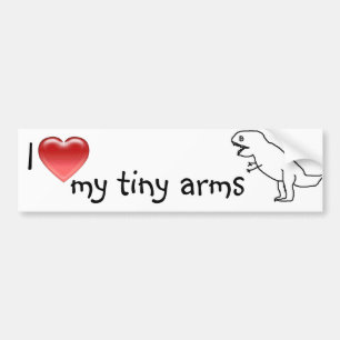 Pegatina Para Coche Amo mi arms/T-REX minúsculo