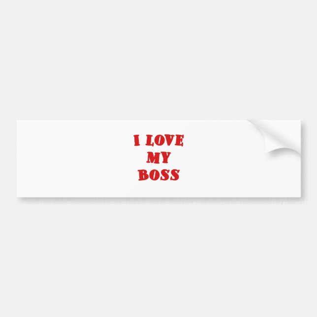 Pegatina Para Coche Amo mi Boss (Frente)