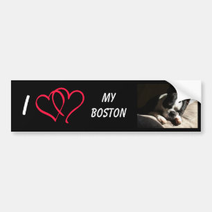 Pegatina Para Coche Amo mi Boston