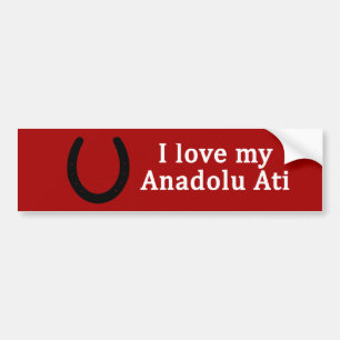 Pegatina Para Coche Amo Mi Caballo Anadolu Ati
