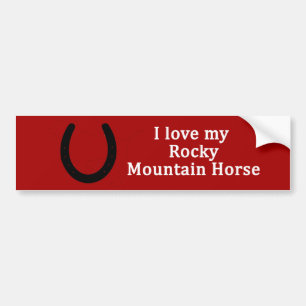 Pegatina Para Coche Amo Mi Caballo De Montaña Rocosa