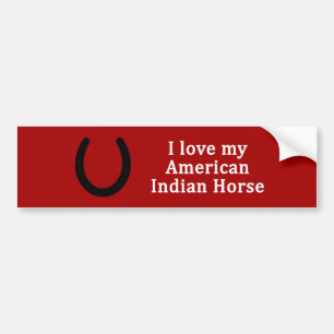Pegatina Para Coche Amo mi caballo indio americano