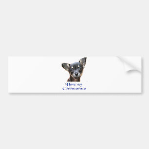 Pegatina Para Coche Amo mi Chihuahua