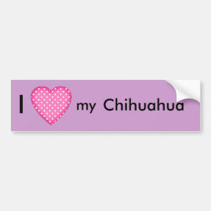 Pegatina Para Coche Amo mi chihuahua