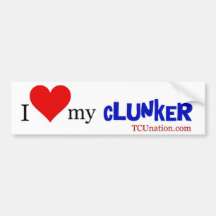 Pegatina Para Coche Amo mi Clunker - 1