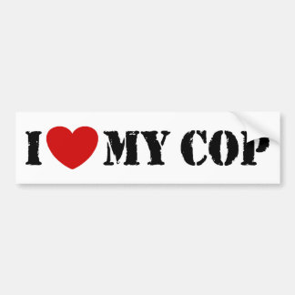 Pegatina Para Coche Amo Mi Cop