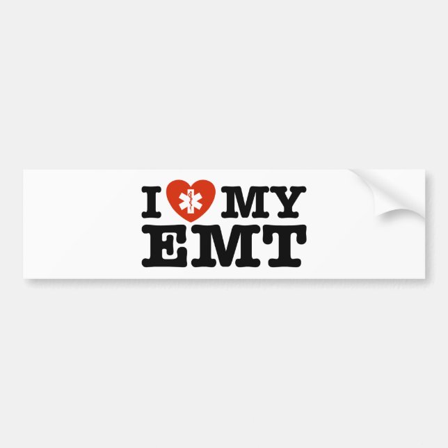 Pegatina Para Coche Amo mi EMT (Frente)