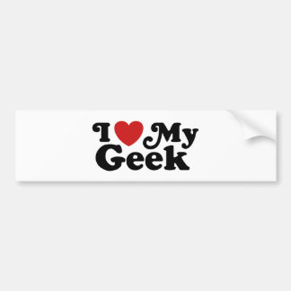 Pegatina Para Coche Amo Mi Geek