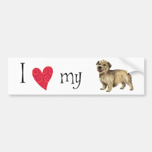 Pegatina Para Coche Amo mi glen de Imaal Terrier
