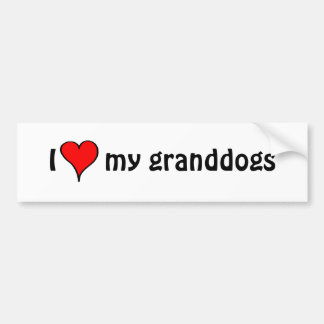Pegatina Para Coche Amo mi Granddogs