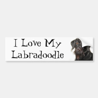 Pegatina Para Coche Amo mi Labradoodle