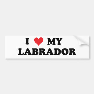 Pegatina Para Coche Amo mi Labrador