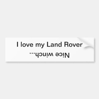 Pegatina Para Coche Amo mi Land Rover, Niza torno…