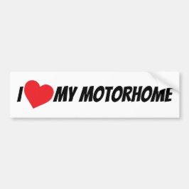 Pegatina Para Coche Amo Mi Motohome Gran Corazón de Amor Rojo