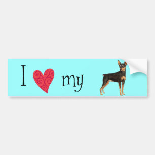 Pegatina Para Coche Amo mi Pin del minuto