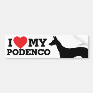 Pegatina Para Coche Amo mi Podenco