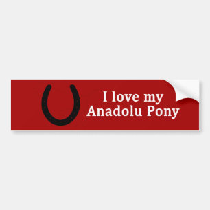Pegatina Para Coche Amo Mi Pony Anadolu