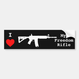 Pegatina Para Coche Amo mi rifle de la libertad