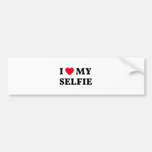 Pegatina Para Coche Amo mi selfie, arte de la palabra, diseño del