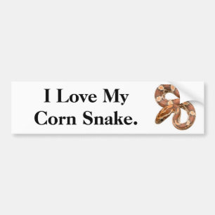 Pegatina Para Coche Amo mi serpiente de maíz