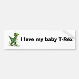 Pegatina Para Coche Amo mi T-Rex