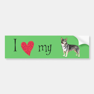 Pegatina Para Coche Amo mi Vallhund Sueco