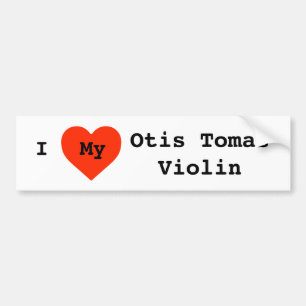 Pegatina Para Coche Amo mi violín adaptable del violín de Luthier