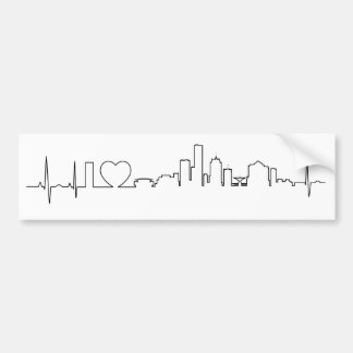 Pegatina Para Coche Amo Milwaukee en un estilo extraordinario del ecg