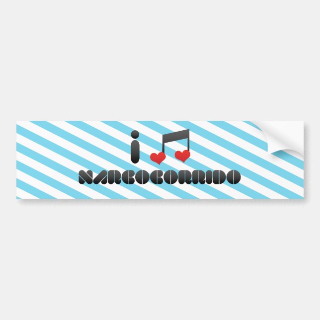 Pegatina Para Coche Amo Narcocorrido (Frente)