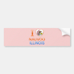 Pegatina Para Coche Amo Nauvoo, IL