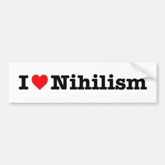 Pegatina Para Coche "Amo nihilismo "