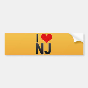 Pegatina Para Coche Amo NJ