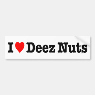 PEGATINA PARA COCHE "AMO NUECES DE DEEZ "