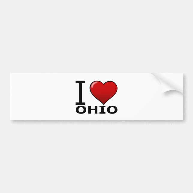 PEGATINA PARA COCHE AMO OHIO (Frente)