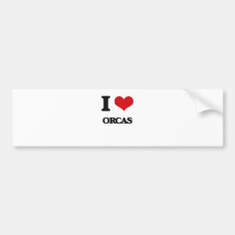 Pegatina Para Coche Amo orcas